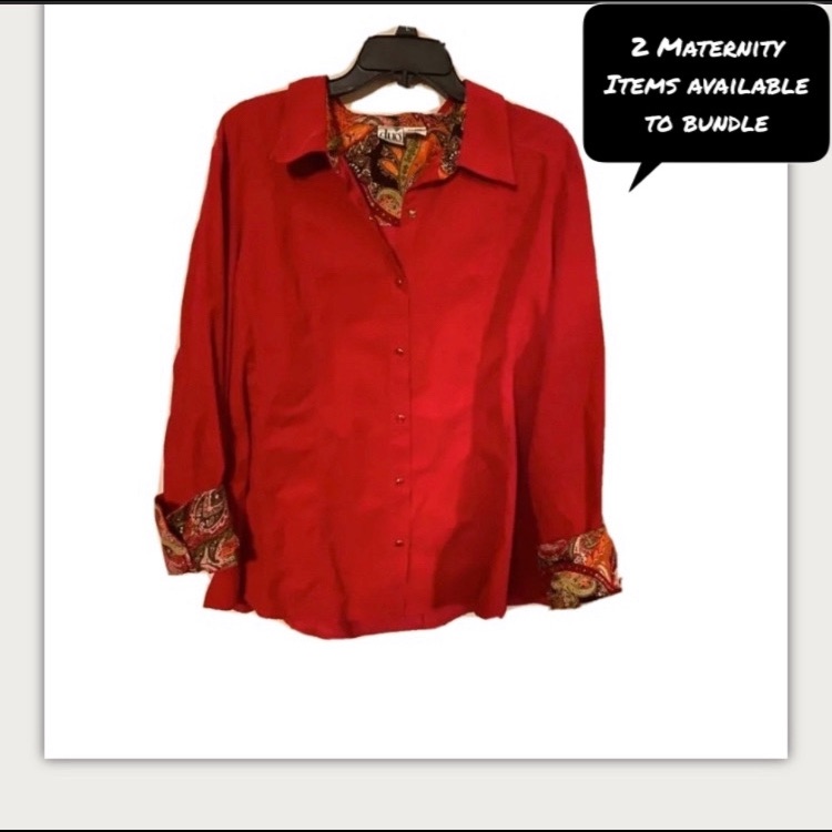 Nwot’s-Duo Corduroy Maternity Shirt Xl